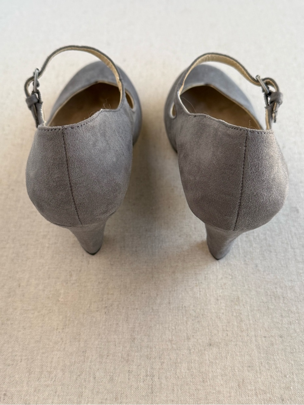 Naturalizer N5 Comfort Gray Mary Jane Platform Pumps Heels Size 8M - Picture 3 of 8